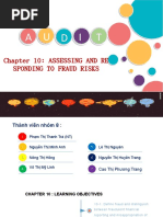 A UDI T: Chapter 10: Assessing and Re Sponding To Fraud Risks