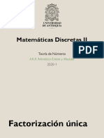 03 - Factorización Única