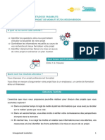 Activité - Etude de Faisabilité Projet de Reconversion Ou Mobilité