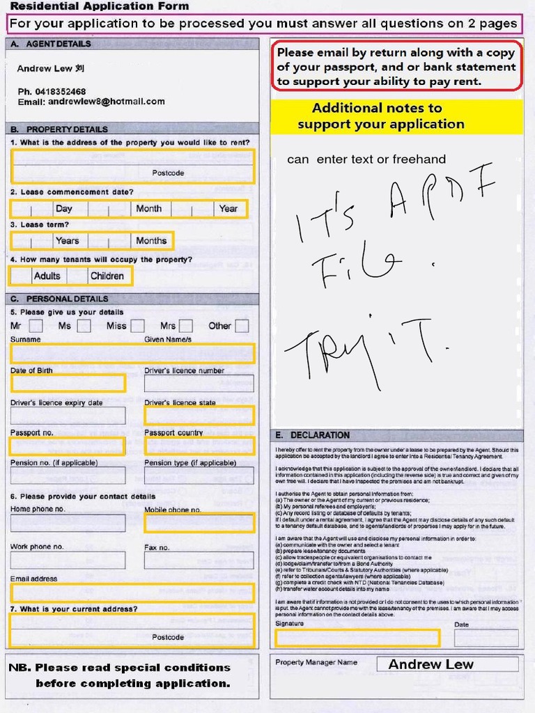 Peter ATANASOV Application Form 1 | PDF
