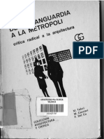 Manfredo Tafuri para Una Critica de La Ideologia Arquitectonica de La Vanguardia A La Metropoli SINGLE PAGE