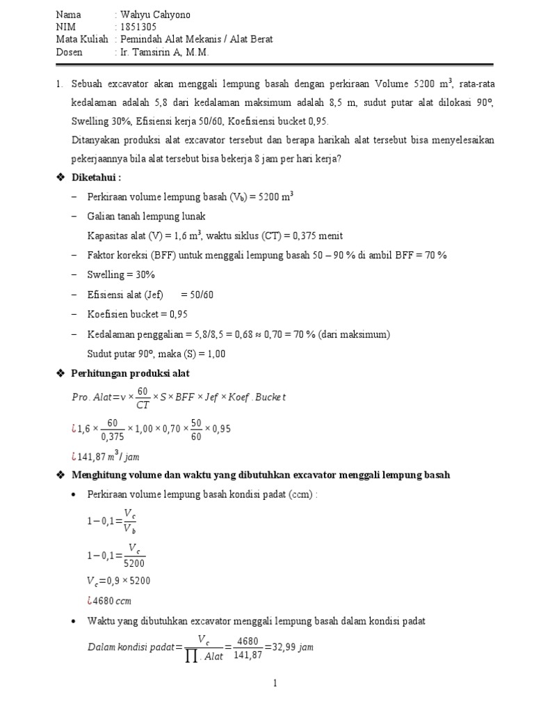Quiz Excavator (Pertemuan Ke 10) PDF
