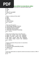 Computer Architecture MCQs From Latest Books Edition