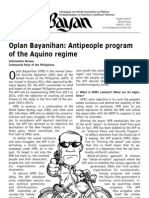 Oplan Bayanihan: Antipeople Program of The Aquino Regime: Primer