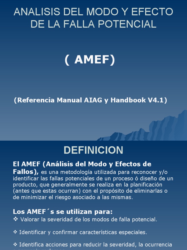 AMEF | PDF | Diseño | Evaluación