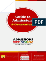 Guide To Admissions: at Generation's
