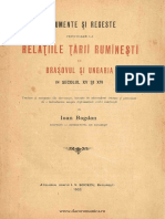 Bogdan, Documente Si Regeste Privitoare La Relatiile Tarii Romanesti Cu Brasovul Si Ungaria