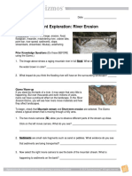 Student Exploration: River Erosion: Vocabulary: Cutbank, Discharge, Erosion, Flood