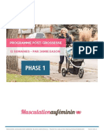 Programme Jamie Eason Post Grossesse 12 Semaines PHASE1 - Musculationaufeminin