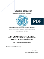 Abp, Una Propuesta para La Clase de Matemáticas