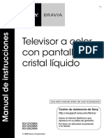 Televisor A Color Con Pantalla de Cristal Líquido: KLV-37L500A KLV-32L500A KLV-26L500A