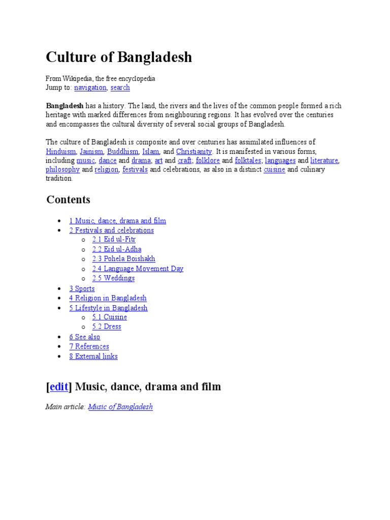 Overview of Bangladeshi Culture | PDF | Bangladesh | Wedding