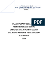 2020-Plan Operativo - Responsabilidad Social Universitaria