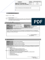 Informe de actividades del coordinador local de votación