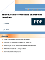 Introduction To Windows SharePoint Services