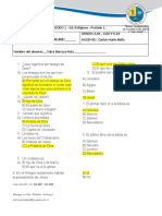 Religion 6°-Examen de Primer Periodo