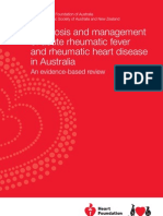 Diagnosis and Management of Acute Rheumatic Fever and Rheumatic Heart Disease in Australia