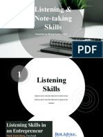 Listening and Note-Taking Skills