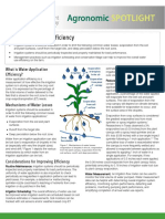 Water Application Efficiency