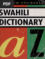 Swahili: Dictionary | PDF | Swahili Language | Verb