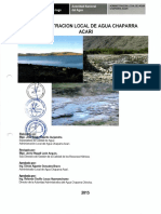 Administracion Local de Agua Chaparra Acari: Ministerio de Agricultura Riego Autoridad Nacional Del Agua