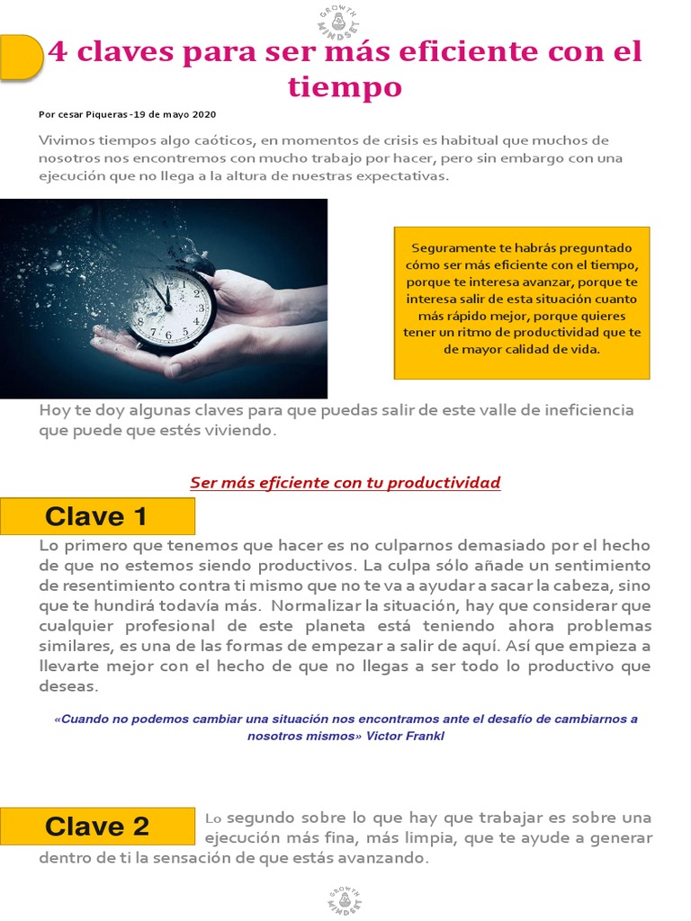 4 Claves para el Éxito Personal | PDF | Mente