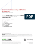 Motivational Interviewing and Patient Engagement: Rebecca Lang, Edd, RDH, Mches