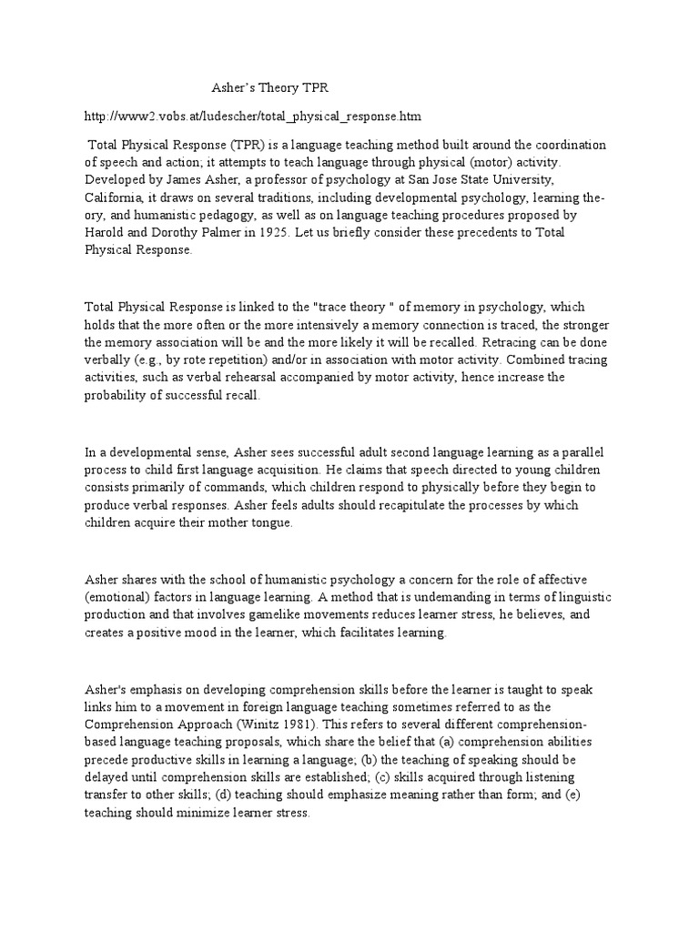 Asher PDF Language Acquisition Second Language