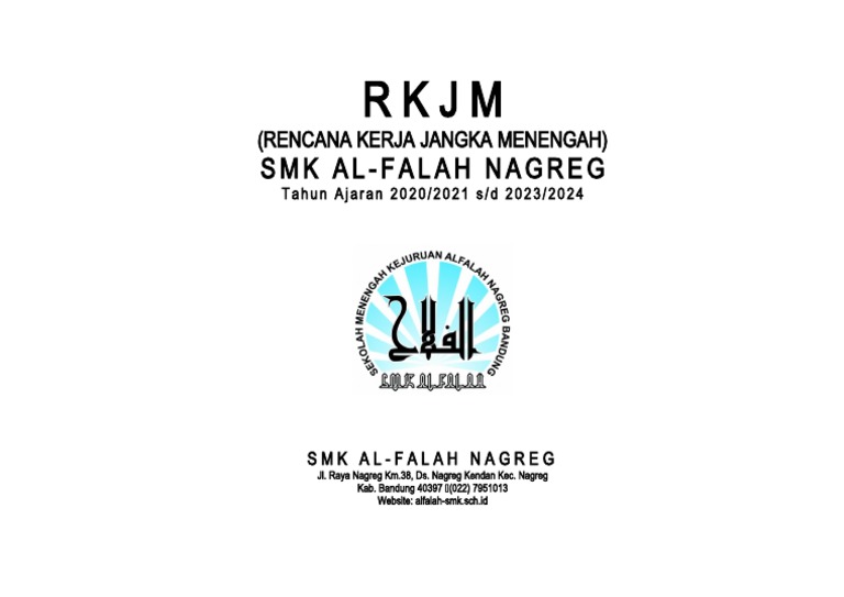 Rencana Kerja Jangka Menengah SMK Al-Falah | PDF | Bisnis