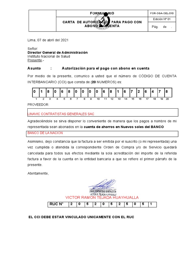 Formato Cci | PDF