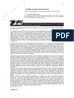 Filosofía y Memoria El Doble Asesinato de Los Muertos, Por Damián Pachón Soto.