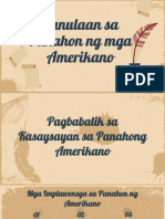 GROUP 4 Panulaan Sa Panahon NG Amerikano