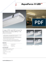 Aquaforce Ii Led: A Range of Ip65 Rated Led Luminaires For High Quality Low Energy Lighting in Wet, Dusty Environments