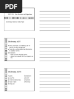 Dictionary ADT: Types Operations