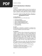 Unit 8: Introduction To Database: Lesson 8.1: Understanding Database, Database Management System