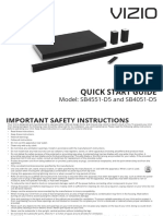 Quick Start Guide: Model: SB4551-D5 and SB4051-D5