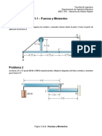 Ingeniería Mecánica Problemas Fuerzas y Momentos