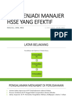 Presentasi Kiat Menjadi Manajer Hsse Yang Efektif