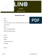 Journal ISSN-0211-2574: Registration Form