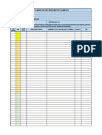 Formato de Padrón de Beneficiarios de Un Proyecto de Agua y Desagüe