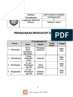 Penggunaan Mikroskop Olympus: Lembar Identifikasi