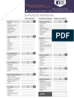 Formato de Presupuesto Mensual CFMX