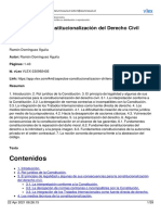 Contenidos: Aspectos de La Constitucionalización Del Derecho Civil Chileno