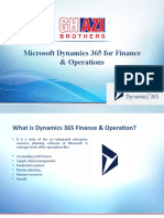 Microsoft Dynamics 365 For Finance & Operations