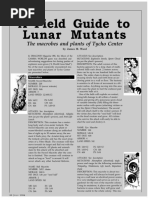 A Field Guide To Lunar Mutants: The Macrobes and Plants of Tycho Center