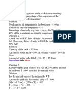 Percentages and Interest Rates Word Problems