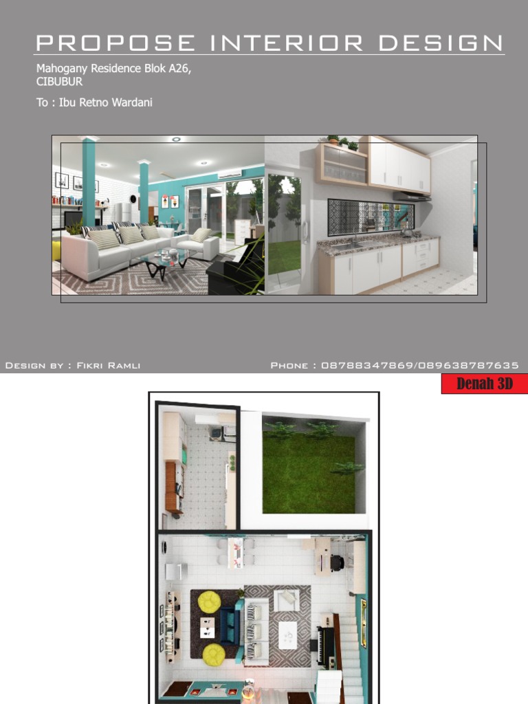 Interior Design Proposal for Mahogany Residence | PDF