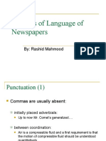 Features of The Language of Newspaper 1