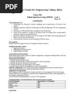 DSP (18EC52) Course File Planning