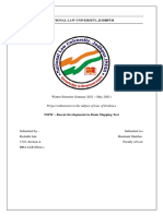 National Law University, Jodhpur: Project Submission in The Subject of Law of Evidence